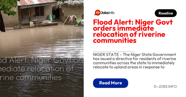 Flood Alert: Niger Govt orders immediate relocation of riverine communities